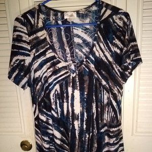 Lavish Plus size 1X SS top EUC